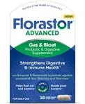 Florastor Advanced Gas & Bloat Vegetarian Capsules 30 ct