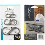 Nite Ize 3 Pack S-Biner SlideLock Steel LSBC-01-R6, Color: Black, Blade Material: Steel, Carabiner Size: Compact,