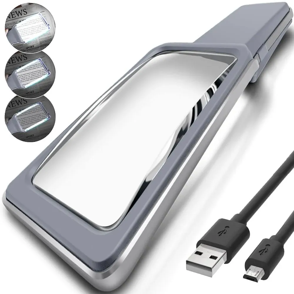 MagniPros 6X Rechargeable LED Magnifying Glass