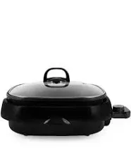 Aroma Housewares ASP-218B 3-in-1 Grillet Indoor Grill, 4-Quart, Black