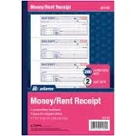 Adams Money and Rent Receipt, 11" x 7-5/8" - 4 count