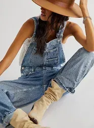 Free People Women's Ziggy Denim Overalls