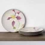 Noritake Colorwave Floral Accent Plates, Set of 4 - Clay