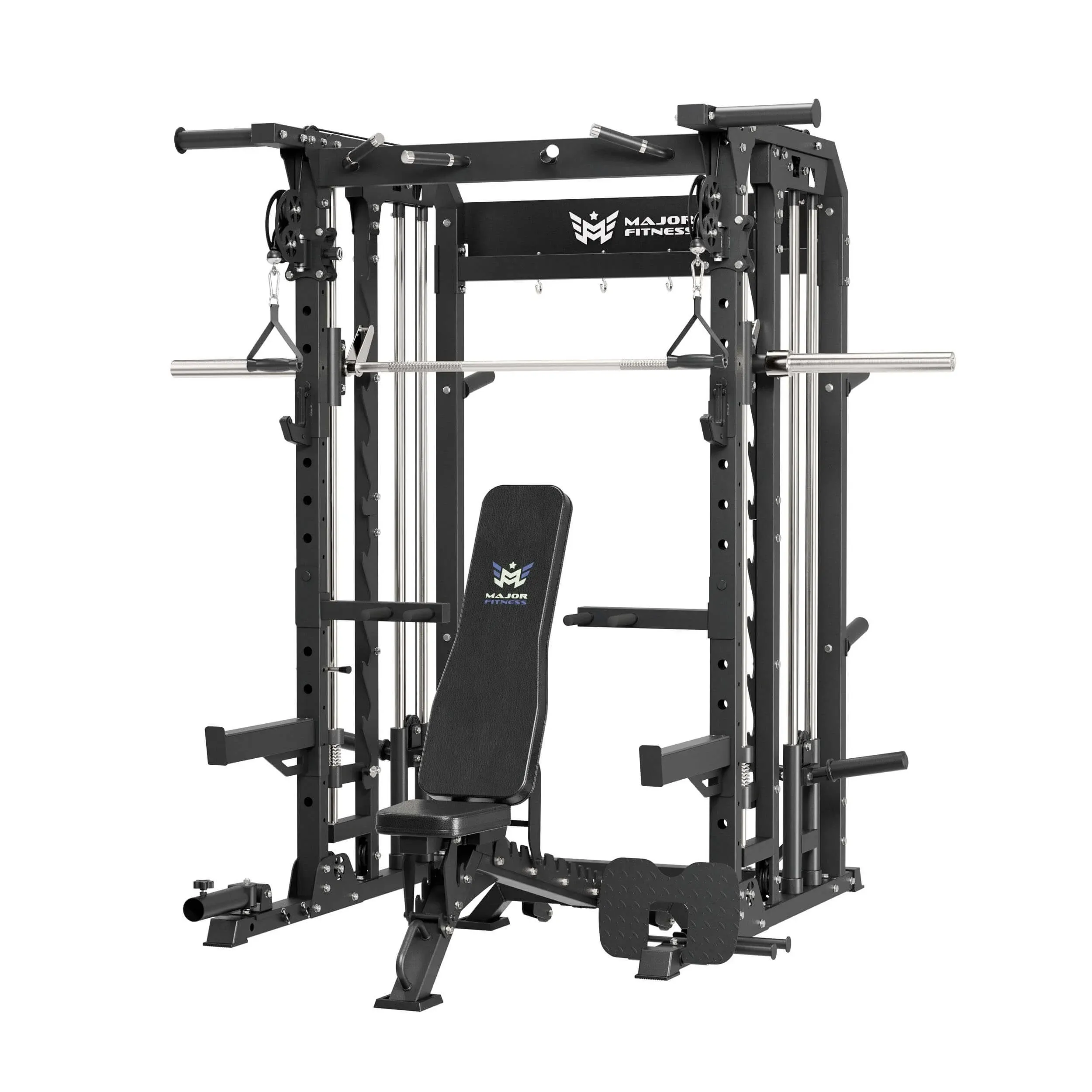 Major Fitness All-in-One Home Gym Smith Machine Spirit B52 Rack + Bench