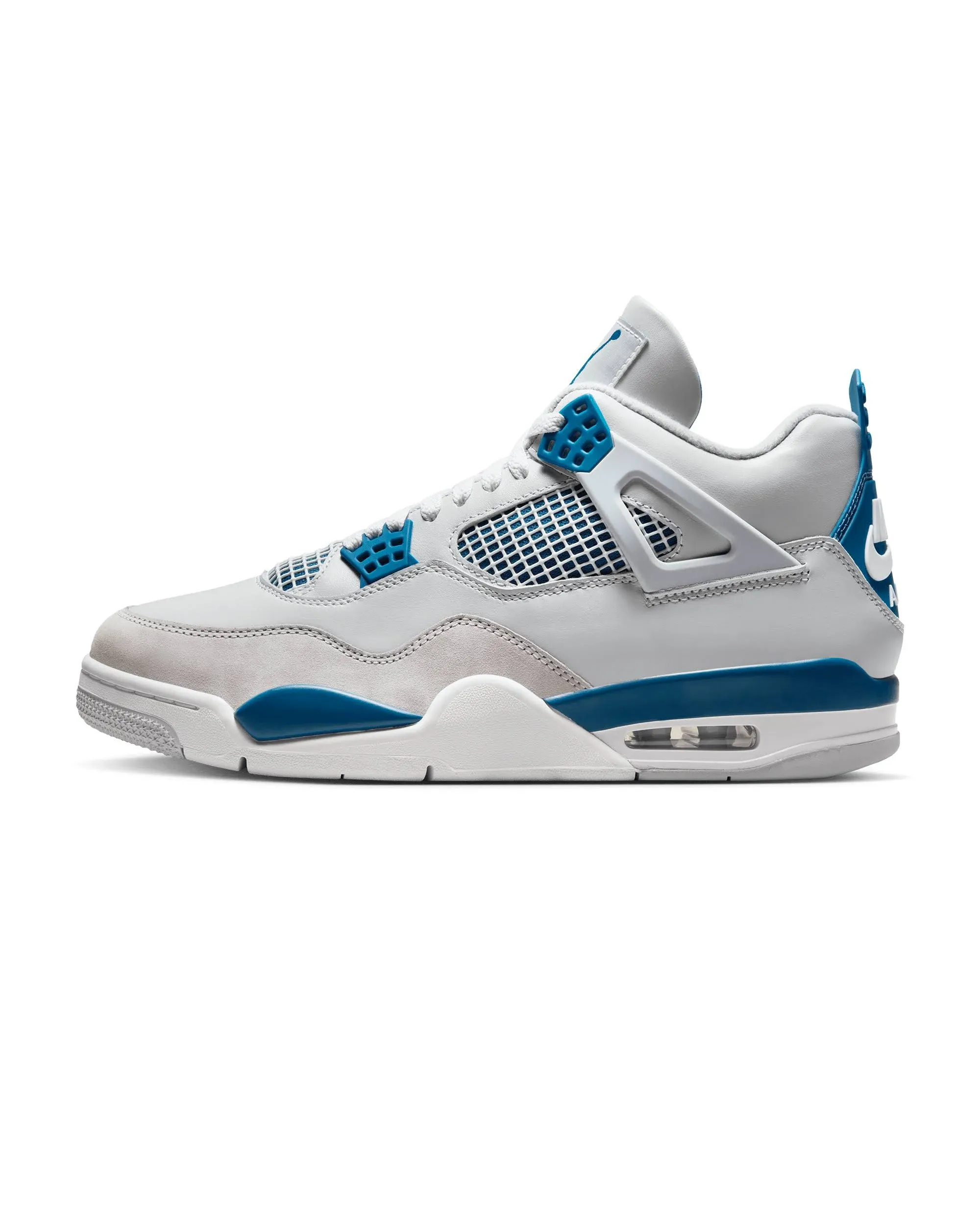 Air Jordan 4 Retro (GS) - Off White / Military Blue / Neutral Grey 7Y