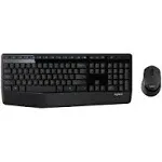 Logitech MK345 Wireless Keyboard and Mouse Combo (Black)