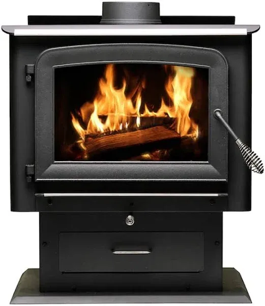 US Stove Ashley Hearth EPA Certified 2500 sq ft Pedestal Wood Burning Stove