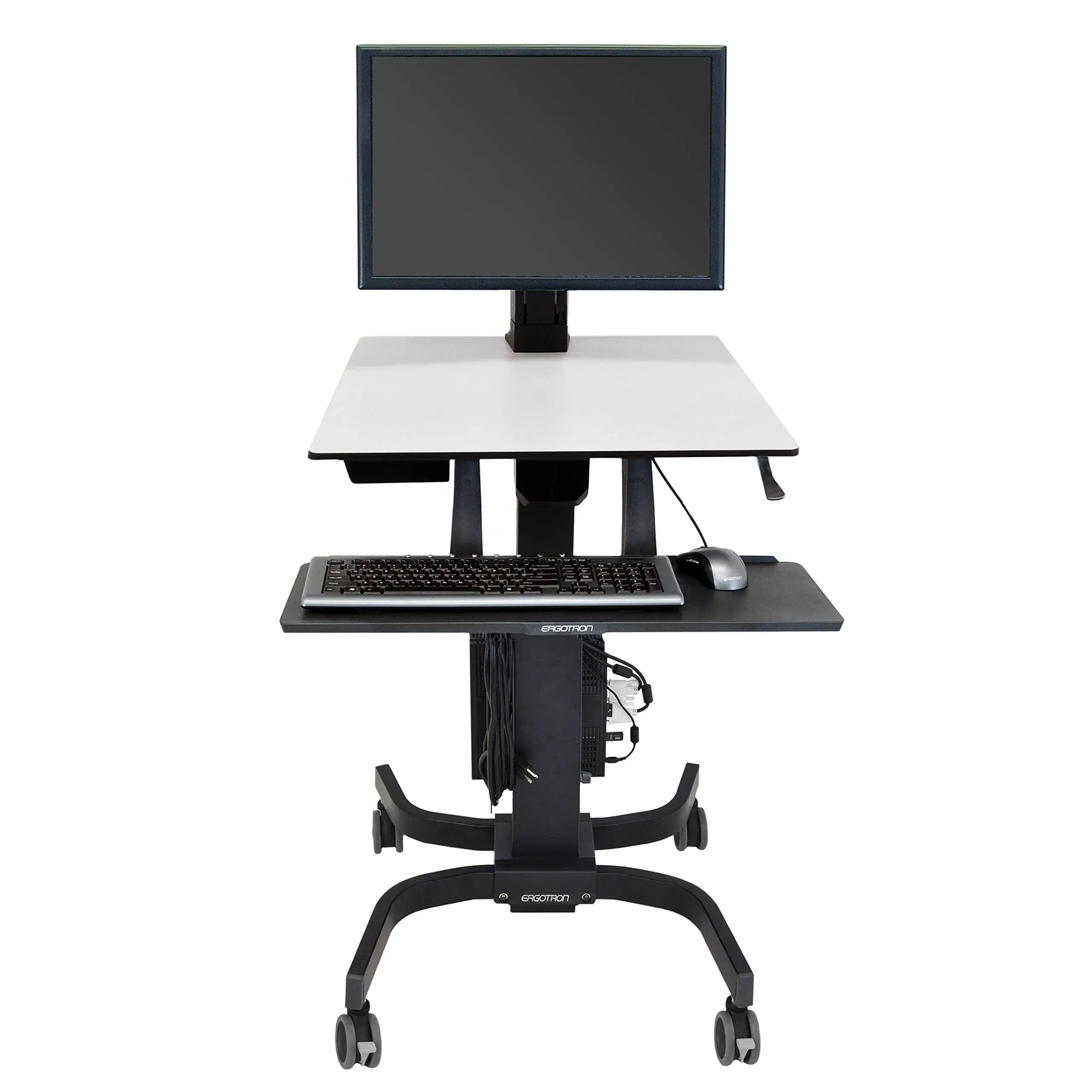 Ergotron WorkFit-C Single LD Sit-Stand Workstation - Mobile Back-tilt