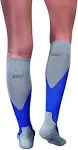 Jobst Sport 20-30 mmHg Knee High Socks / Large / Blue/Gray