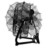 Comfort Zone 3-Speed HV Cradle Fan - Black - 12 inch