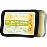 Duke Cannon Supply Co. Solid Cologne for Men Bay Rum (Citrus Musk, Cedarwood, Island Spice) - Concentrated Balm, Travel-Friendly Convenient Tin, Made with Natural & Organic Ingredients 1.5 oz (1 unit)