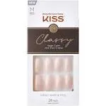 Kiss Classy Coffin Pink Ombre Glitter, Medium Length Nail, Slight package damage