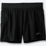 NWT Men’s BROOKS Sherpa 5" 2-in-1 Athletic Running short in Black ~ Size XXL