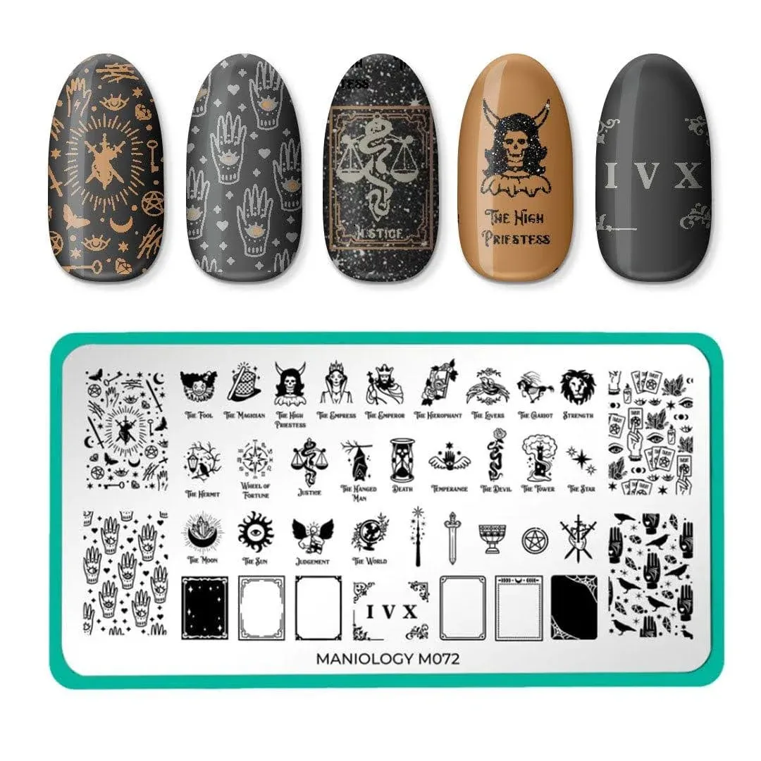 Maniology Supernatural Tarot Reading Nail Stamping Plate