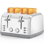 Toaster 4 Slice ,Retro Toater with 7 Shade Settings ,Best Prime Toaster for Waffles, 4 Slice Toaster with 3 Mode,bagels and More Toaster T-527 Ysyi