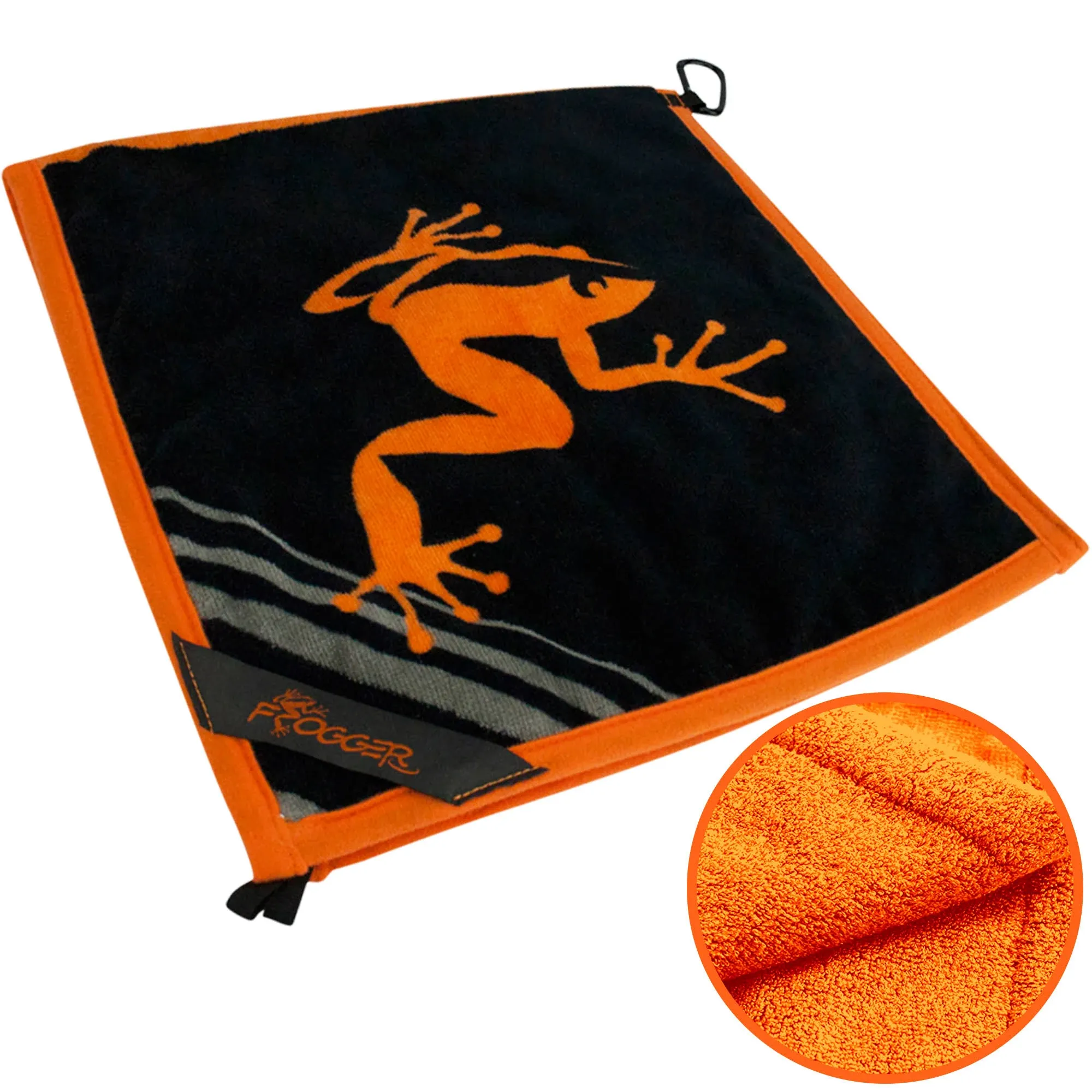 Frogger Amphibian Golf Towel - Orange