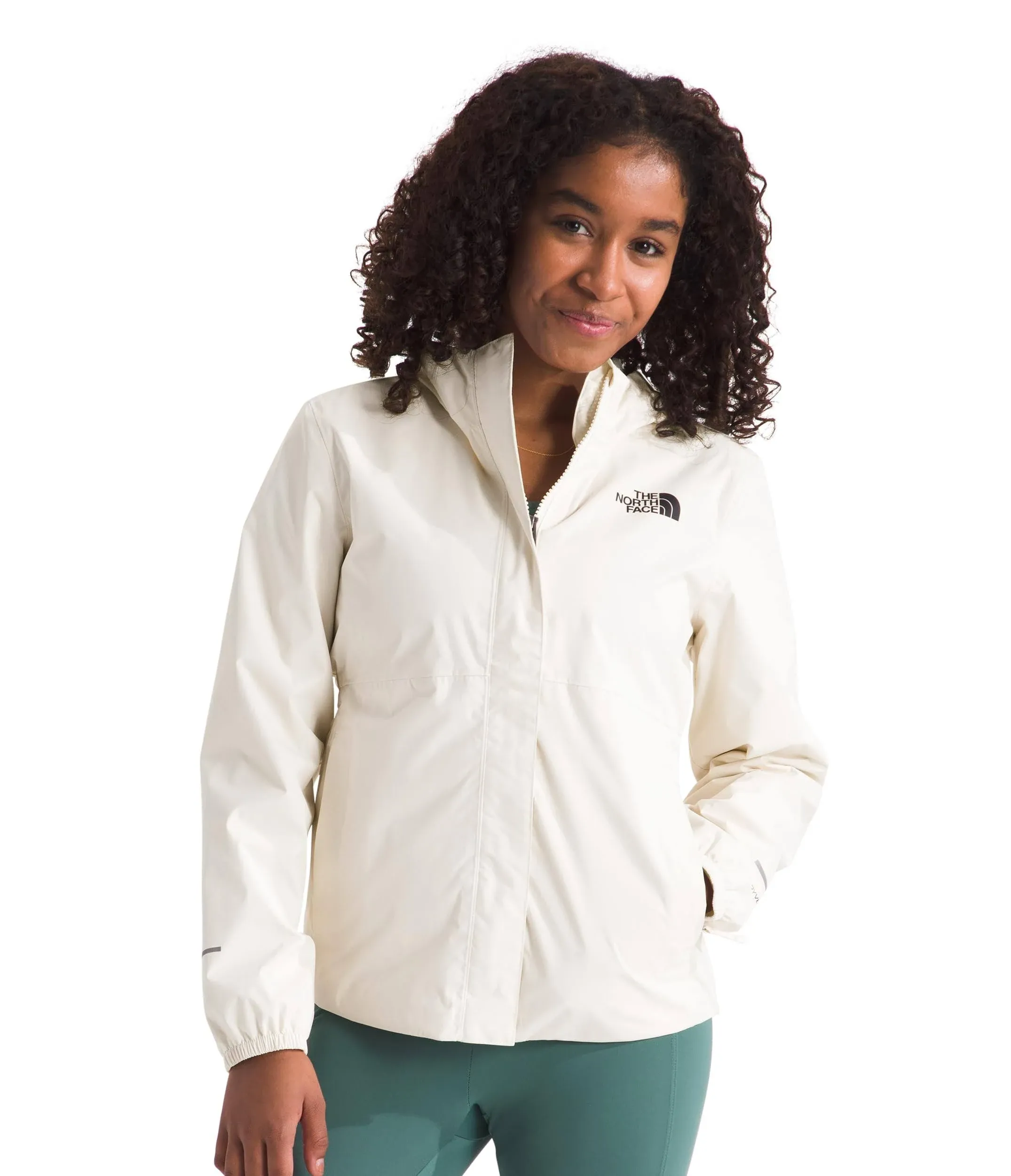 The North Face Antora Rain Jacket - Girls' White Dune, L