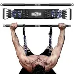 INNSTAR Adjustable Bench Press Band with Bar, Upgraded Push Up Resistance Bands, Portable Chest Builder Workout Equipment, Arm Expander for Home