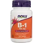 Now Foods Vitamin B 1 100mg 100 Tablets