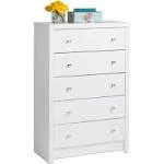 Prepac Calla 5-Drawer Chest, White