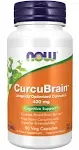 Now Foods CurcuBrain 400 mg - 50 Veg Capsules