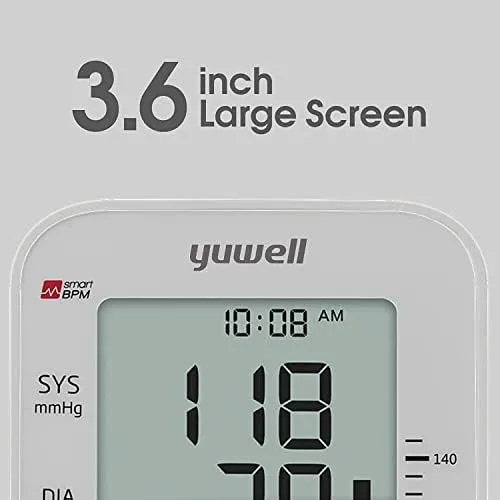 Blood Pressure Monitor YE660E Large Upper Arm Cuff Digital BP Machine for Home