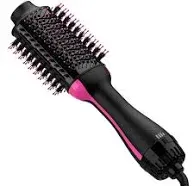 Dual Voltage Hair Dryer Brush with European Plug, Blow Dryer Brush for Europe...