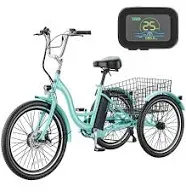 MOONCOOL 24" 26" Electric Tricycle 350W Electric Trike Ebike Mobility Scooter  | eBay