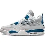 Air Jordan 4 Retro (GS) - Off White / Military Blue / Neutral Grey 4Y