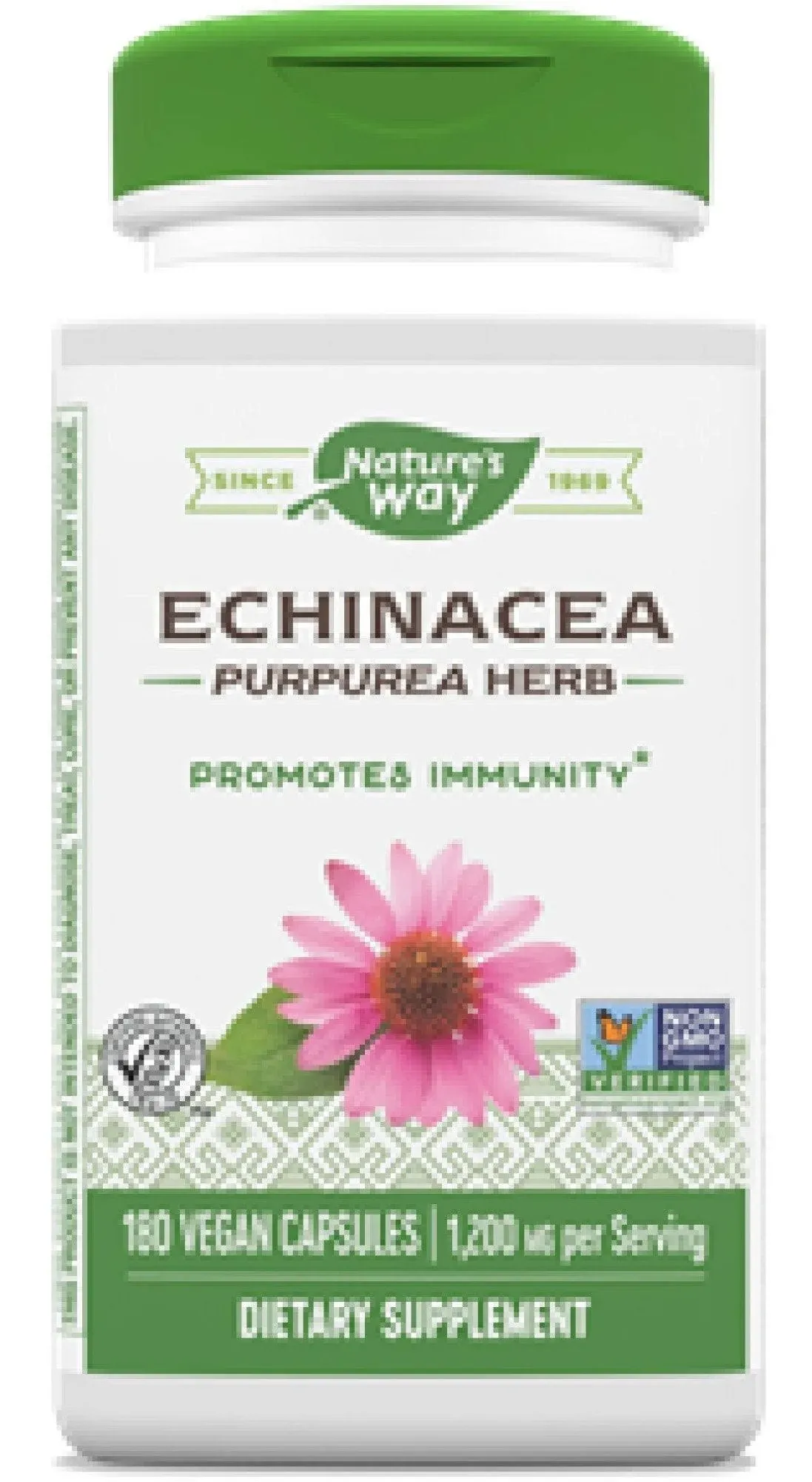 Nature's Way - Echinacea Purpurea Herb - 180 Capsules