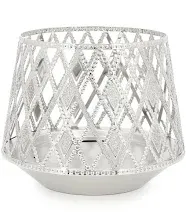 Bath & Body Works Glittery Argyle Three-Wick Candle Holder NWT