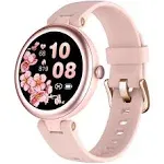 Shang Wing Smart Watch for Women IP68 Waterproof, Round Womens Watch for iOS Android Phones Fitness Tracker Smartwatch with Heart Rate Moni