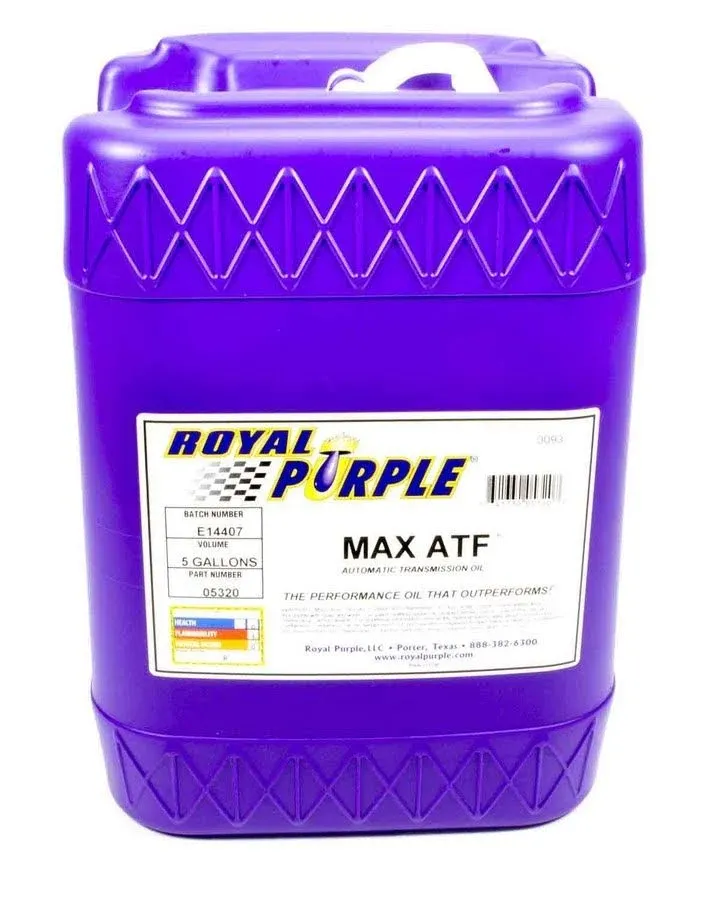 Royal Purple 05320 Max ATF High Performance Multi-Spec Synthetic Automatic Transmission Fluid - 5 Gallon