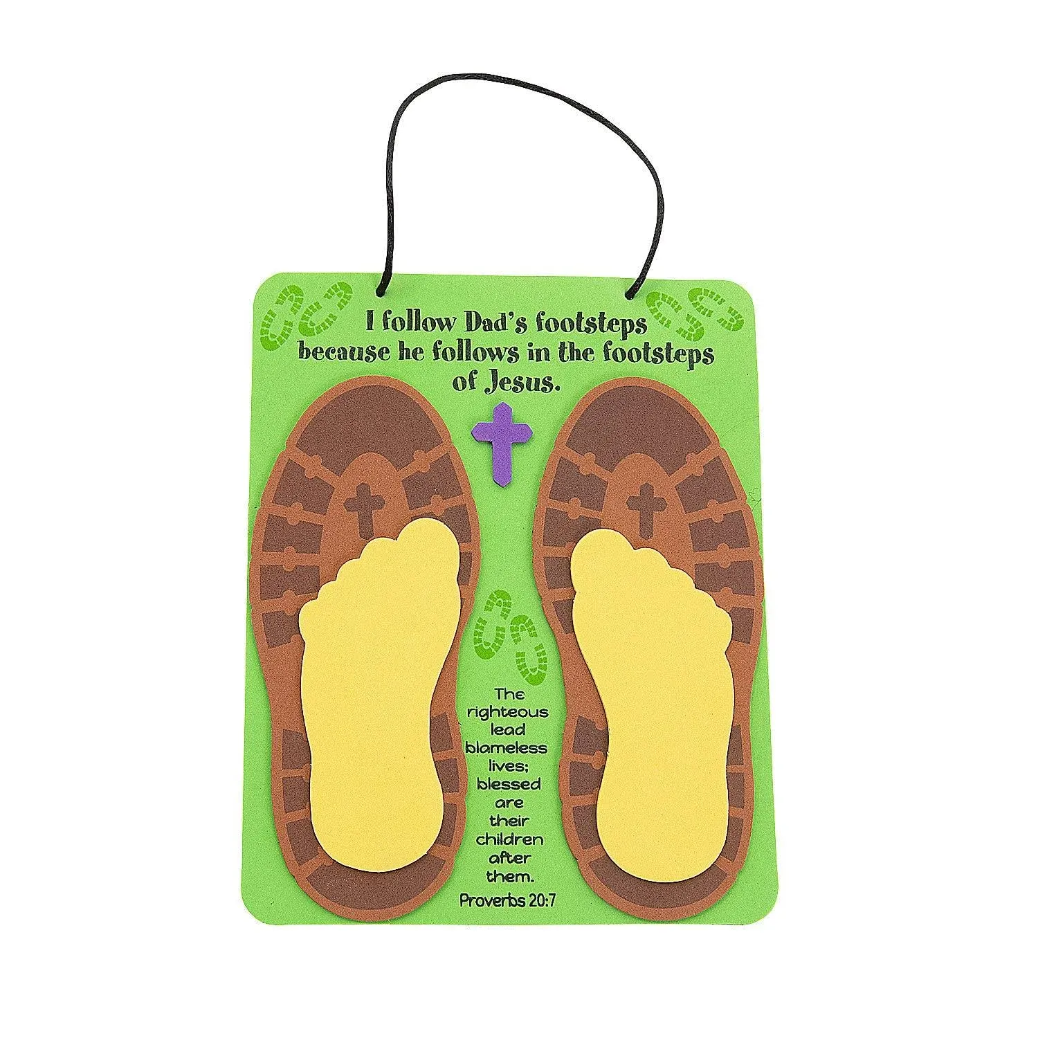 Religious Father’s Day Footprint Sign Craft Kit – Makes 12, Father&#039;s Day, Craft