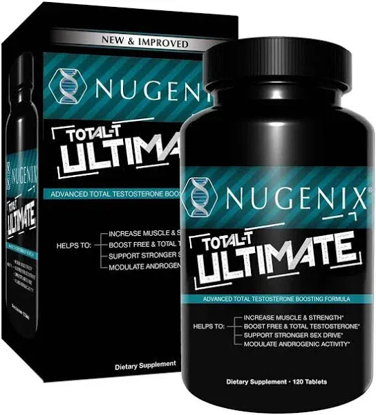 Nugenix Total-T Ultimate. 120 Tablets.