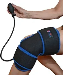 Compression Ice Pack for Knee Cold Therapy for After Knee Surgery and Pain Relief, Inflatable Brace with Air Pump for