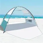 OutdoorMaster Beach Tent for 3 Person 2 Doors Portable Beach Shade Sun Canopy