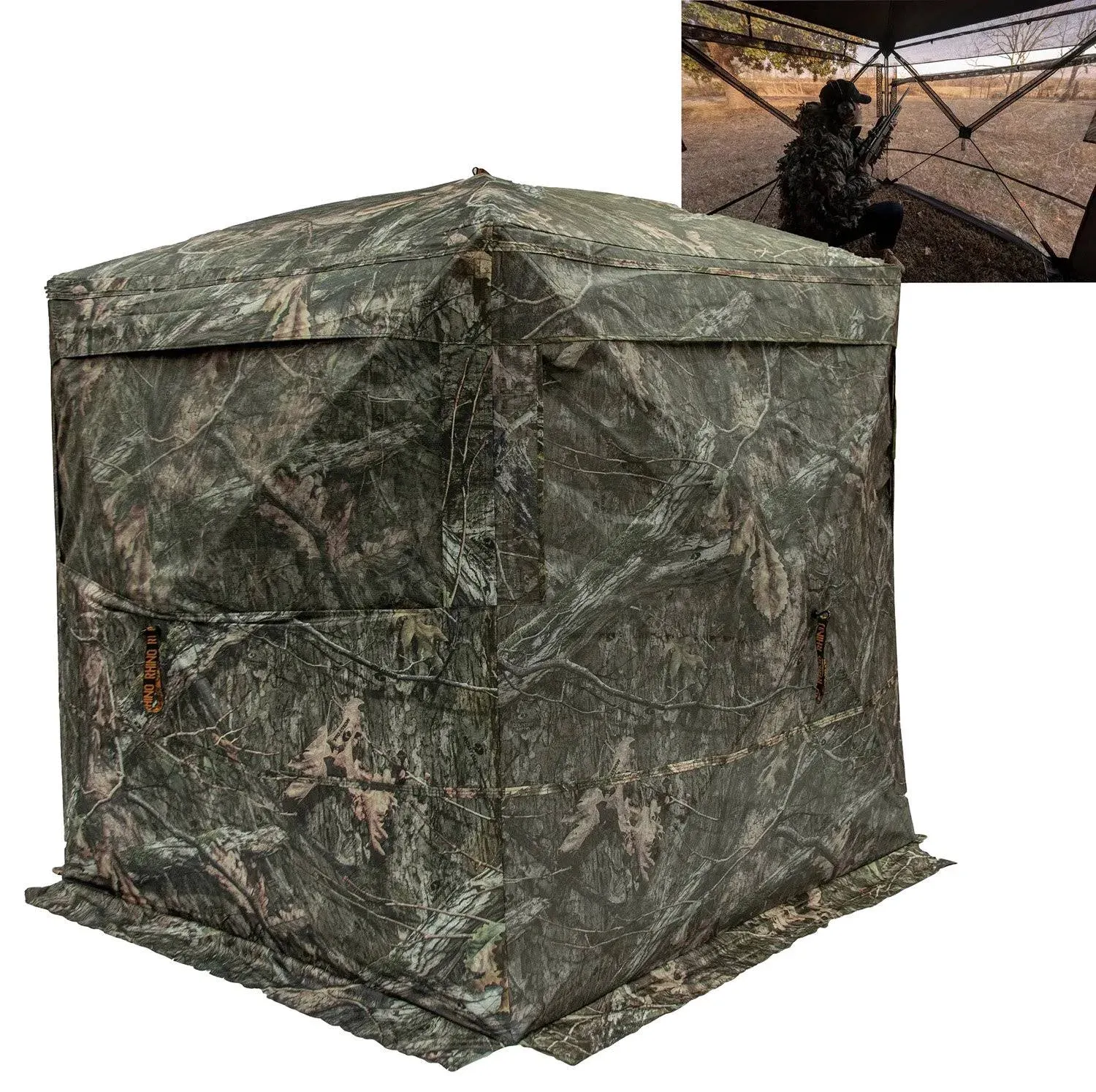 Rhino Blinds R180 3 Person See Through Hunting Ground Blind