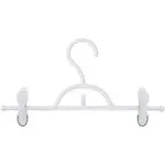 Honey-Can-Do 12-Pack Soft Touch Pant Hangers, White