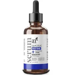 artnaturals Glycolic Serum - Face Serum - Vitamin C and Aloe Vera - Exfoliates and Minimizes Pores, Reduce Acne, Breakouts, and Appearance of Aging and Scars -1 oz.