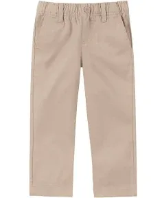 IZOD Boys' School Uniform Twill Pants, Flat Front & Comfortable Waistband with 5 Pockets