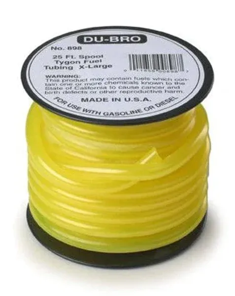 Du-Bro 554 5/32" x 3' I.D. Tygon Tubing