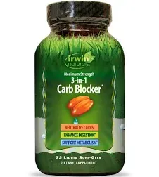 Irwin Naturals Maximum Strength 3-in-1 Carb Blocker (84 ct)