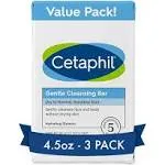 Cetaphil Gentle Cleansing Bar - 4.5 oz x 3 Pack