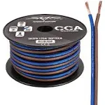 Skar Audio 12 Gauge AWG Audio Speaker Wire - 30 Feet Blue/Brown