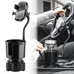 Cup Holder Expander for Car, Sioukoai 2 in 1 Adjustable Car Black 