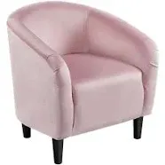 Club Chair Velvet Accent Chair Upholstered Barrel Chair Sitting