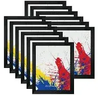 8x10 Picture Frames Black Set of 12 for Wall Gallery Collage Photo Frames or Tabletop Display