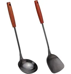 FJNATINH Spatula & Ladle Wok Tool Set