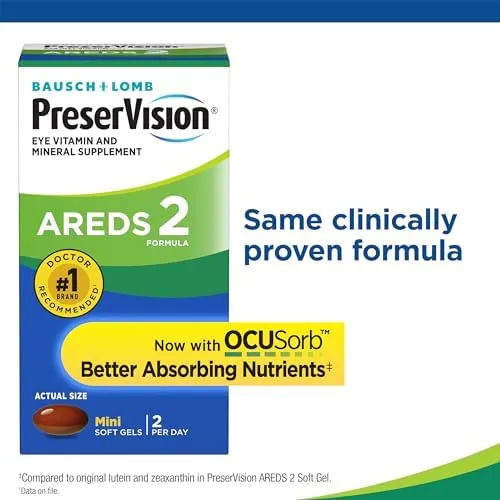 PreserVision Eye Vitamin and Mineral Supplement Soft Gels (4.8 oz)